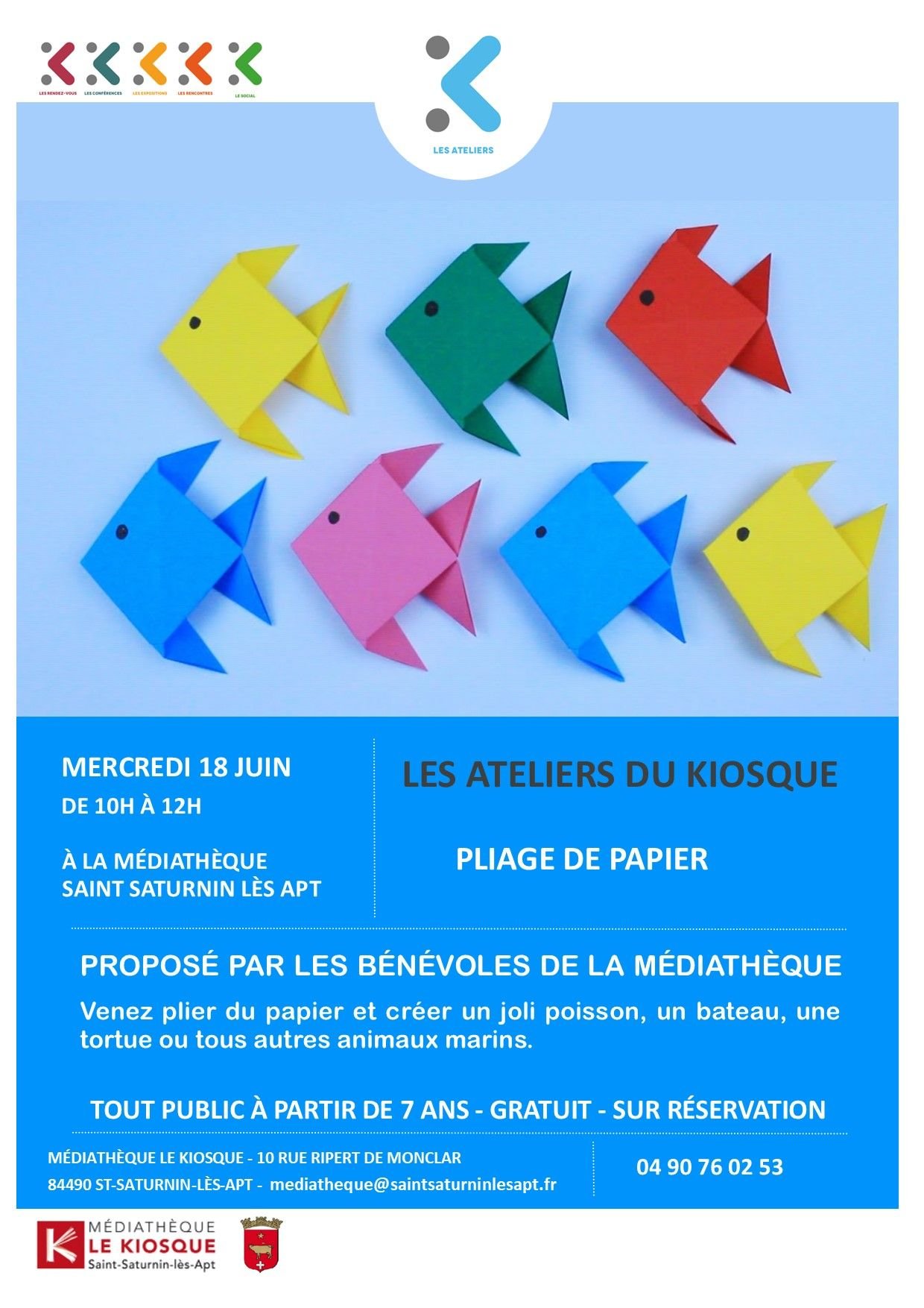 Affiche atelier pliage